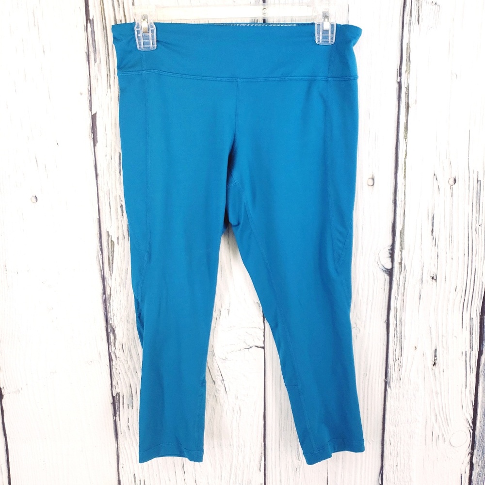 Zella | Nordstrom Crop Turquoise Leggings Size M